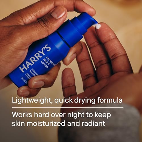 Image of Harry's Hydrating Night Lotion, Night Moisturizer for Face, Lightweight 1.7 Fl Oz, 2 Pack