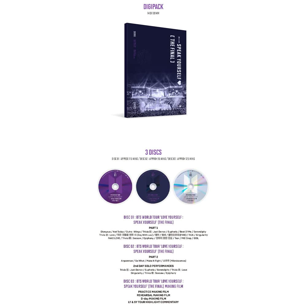 BTS WORLD TOUR 'AMATE TE STESSO: PARLARE DA TE' [LA FINALE] Blu-ray
