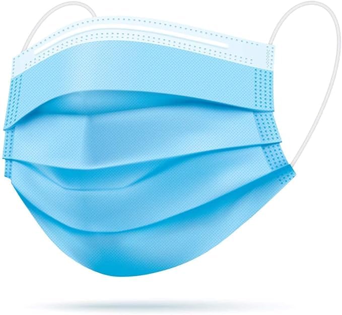 Care Surgical 3Ply Non-Woven Fabric Disposable Surgical Dust Mask With Nose Clip Maximum Protection (Blue, Pack of 50) for Unisex-image-44