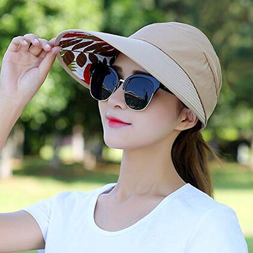 Sombrero de sol para mujer con ala ancha y protección UV miniatura 2