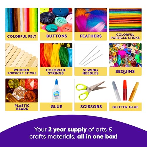 Blue Squid 3000+ pcs Arts and Crafts Supplies