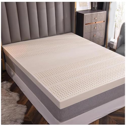 Colchón híbrido de látex natural – 3/4 pulgadas, mediano, suave, orgánico, plegable, para suelo, cama tatami, 7,5 cm, 135 x 200 cm