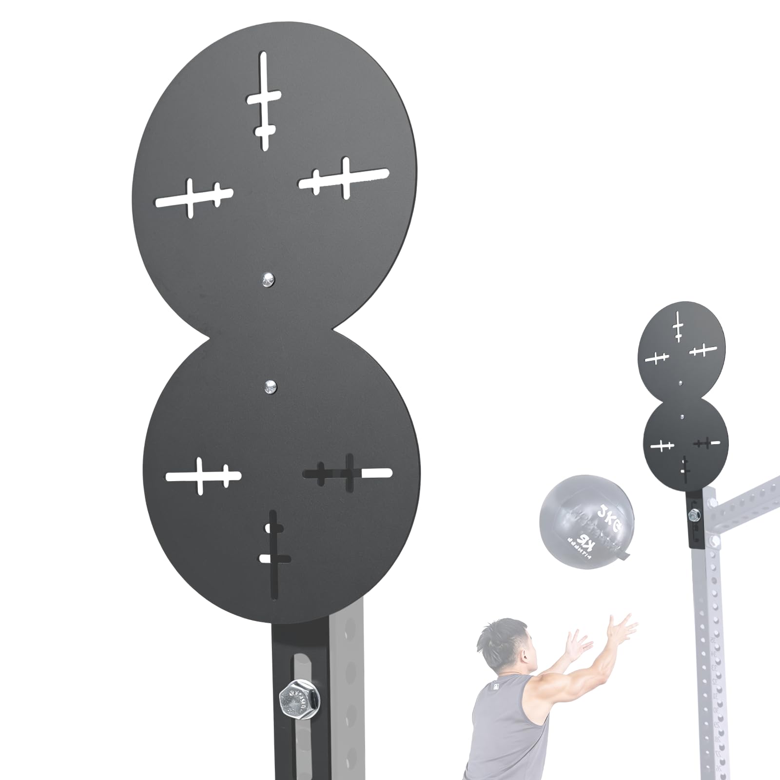 CONBUT Wall Ball Target, Wall Balls for Exercise Target, Medicine Ball Target for Power Cage Attachments, Gym Fitness Enhance Strength and Explosive Power (26mm)