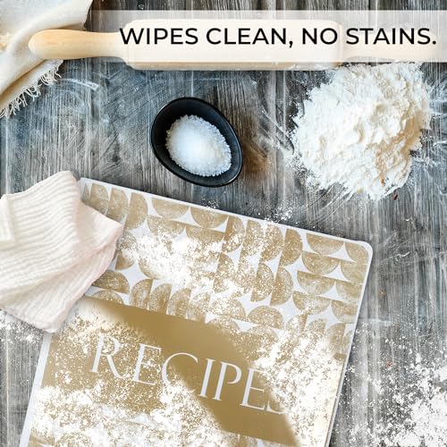 Image of Samsill Recipe Binder Full Page 8.5 x 11 Kit, 1 Inch D-Ring, Textile Design