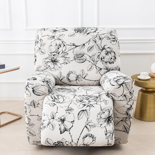 Image of Eco-Ancheng Recliner Slipcovers 4-Pieces Lazyboy Recliner Covers Recliner Couch Covers Recliner Chair Cover Non Slip Reclining Slipcovers with Storage Pockets Furniture Protector for Living Room,18