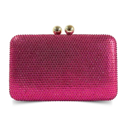 Bolsa Clutch Carteira De Festa Moderna Strass Sophia (Pink)