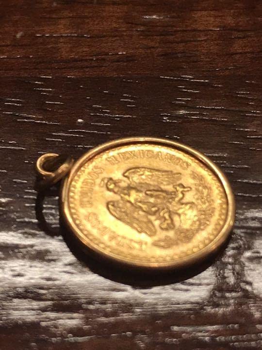 Amazon.co.jp: メキシコ金貨 コイン 2.5ペソ 1945 ペンダントトップ