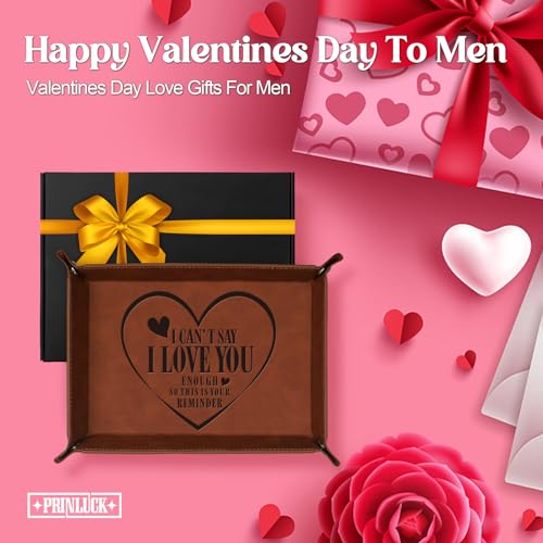 Valentines Love Gifts for Him, Valet Tray for Men Valentines Gifts, Valentines Mens Gifts for Boyfriend Husband, Valentine Gifts for Him,Husband Boyfriend Valentine Gifts from Wife Girlfriend - Image 3