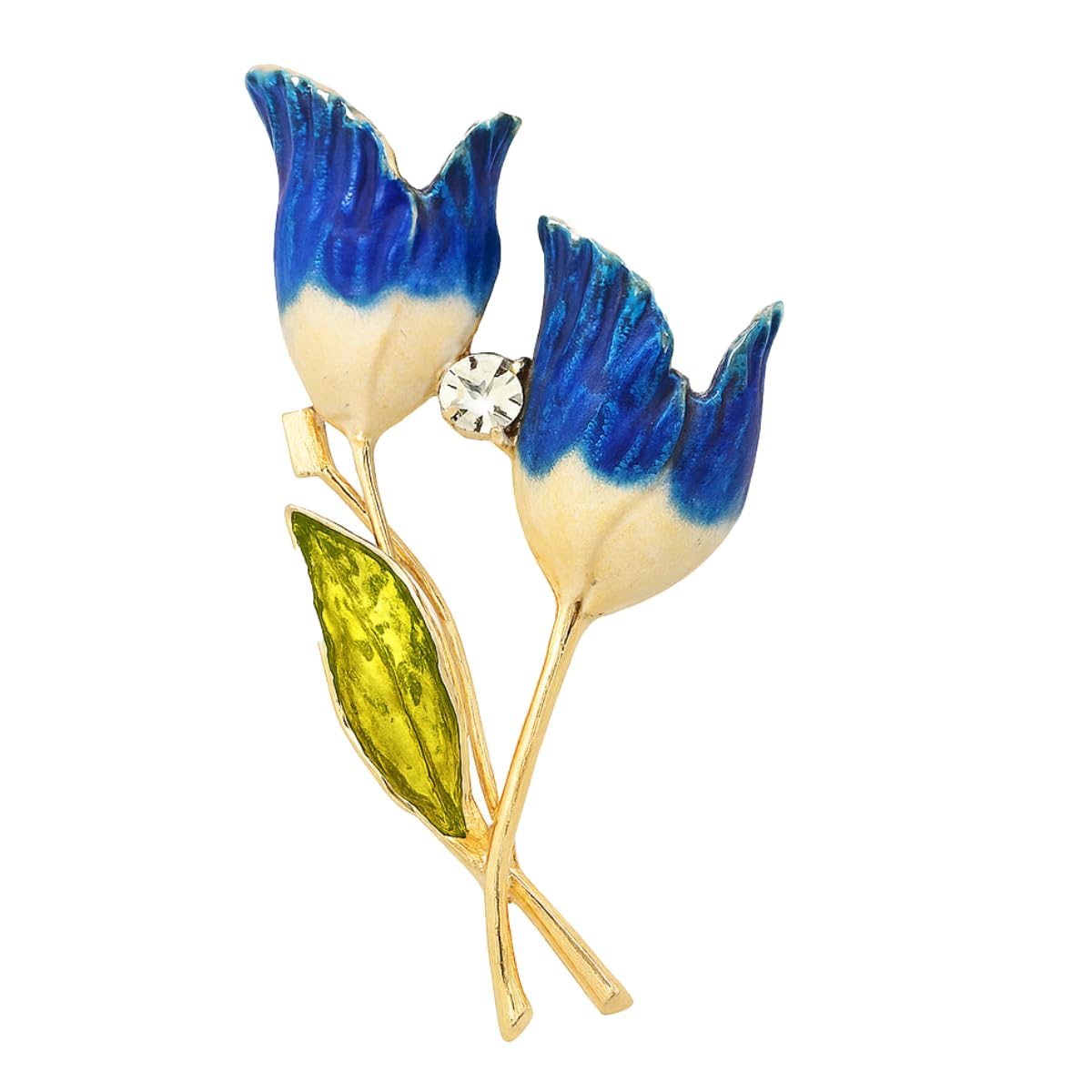 leonardi Metal Lapel Pin/Brooch For Mens | Suit | Formal | Metal | Alloy | Packaging - Wooden Box | Size - Standard | Colour - Blue | Pack of 1 |-picture-29