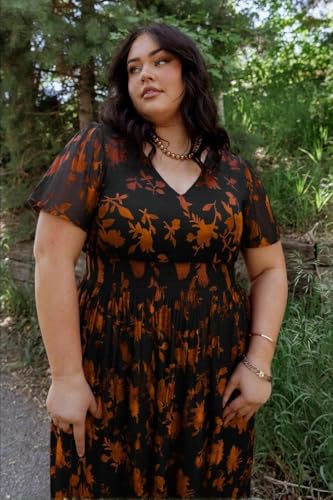 Image of TIYOMI Plus Size Velvet Dress for Women Formal Cocktail Satin Dresses for Wedding Guest XL-5XL (14W-28W)