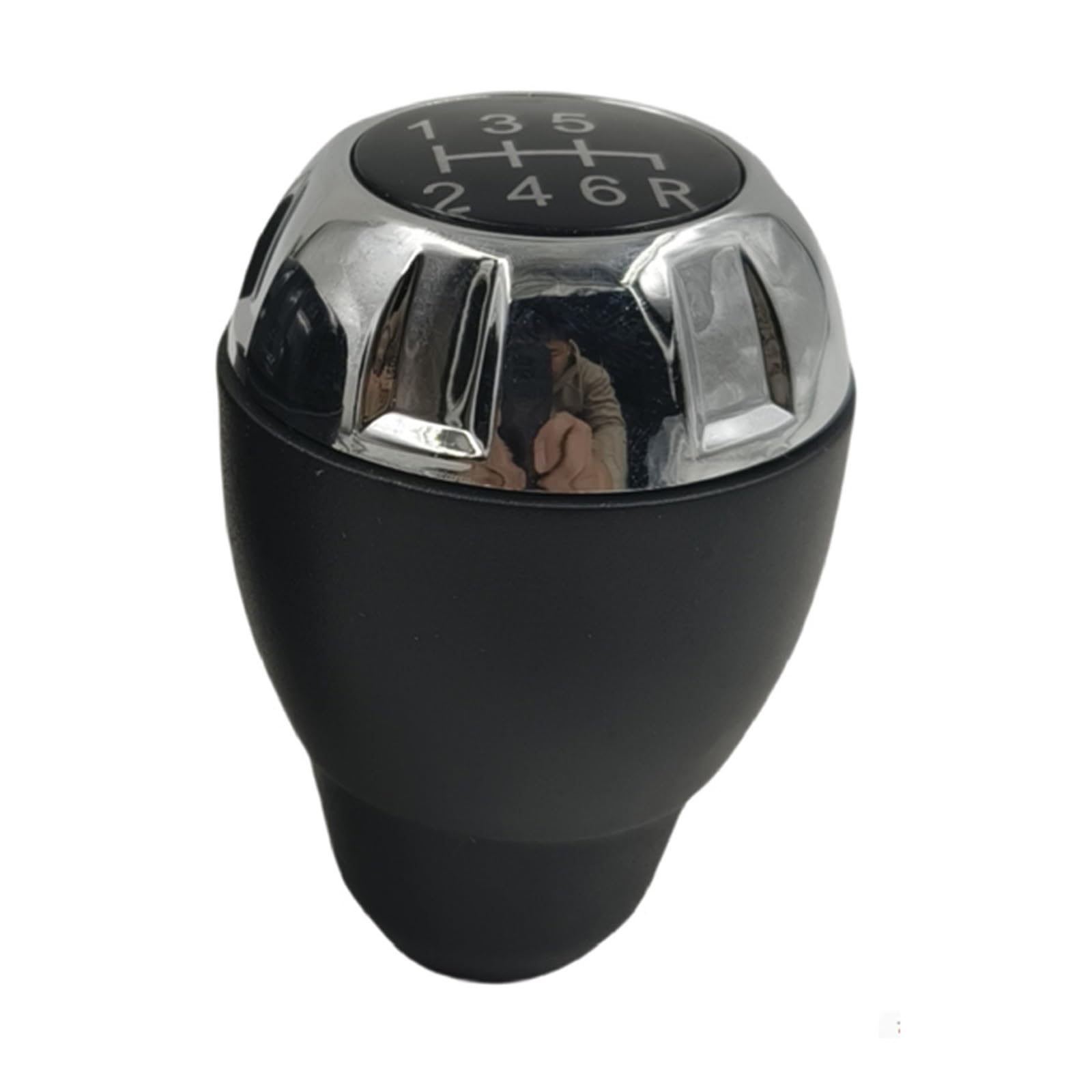Ixcbitc Chrome Shifter Lever Knob For Jeep For Wrangler For Jk 07-2018 Manual Selector 6 Speed Gear Shift Knob Lever Stick Gaiter Boot Cover(Chrome)