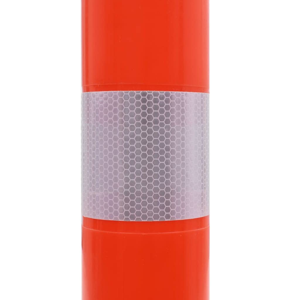 Bolardos de Control de Tráfico Plástico 75 cm Señales Advertencias