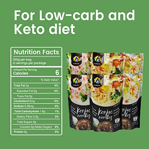 Image of Hethstia Shirataki Konjac- Fettuccine, Spaghetti, Rice Variety Pack