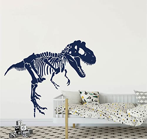 Vinilo decorativo dinosaurio Tyrannosaurus 45x38cm azul