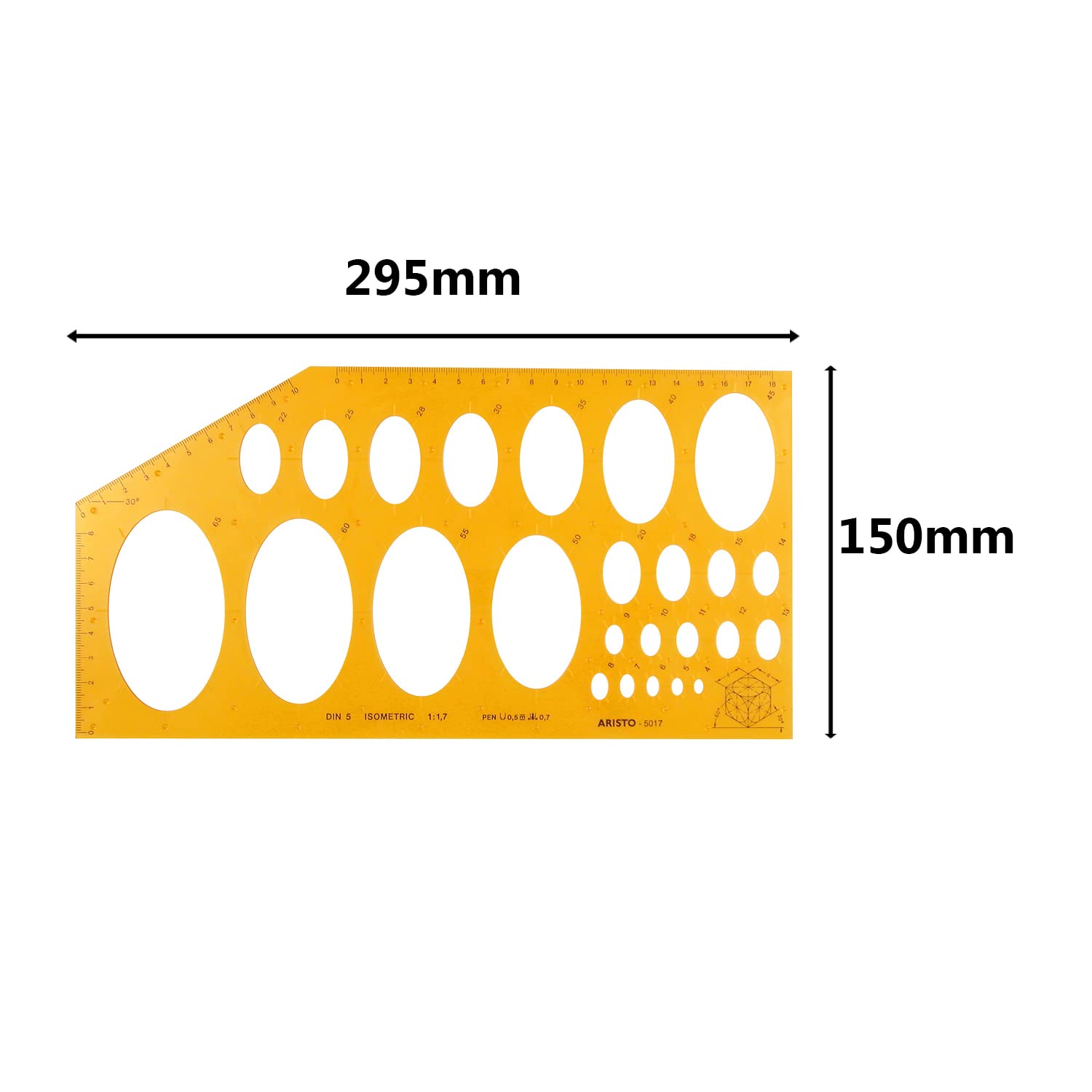 Aristo AR5017 - Plantilla de elipses