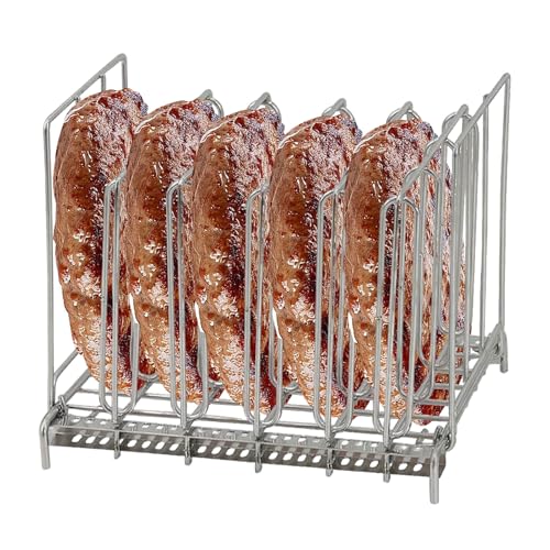 スーシュビッドラック調理用,ステンレス鋼製スーシュビッドディバイダーラック | 大容量ビーフホルダーフォールダブルマリネード用 | 鶏卵肉ステーキ用マルチホルダー