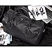 Vintage PU Leather Oversized Weekender Duffel Bag Overnight Handbag Black