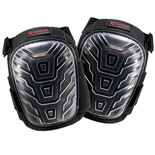 TorbinsFamily Professional Knee Pads with Multi Layered Gel Cushion - Heavy Duty Caps - for Work at Home, Garden, Construction, Roofing, Cleaning