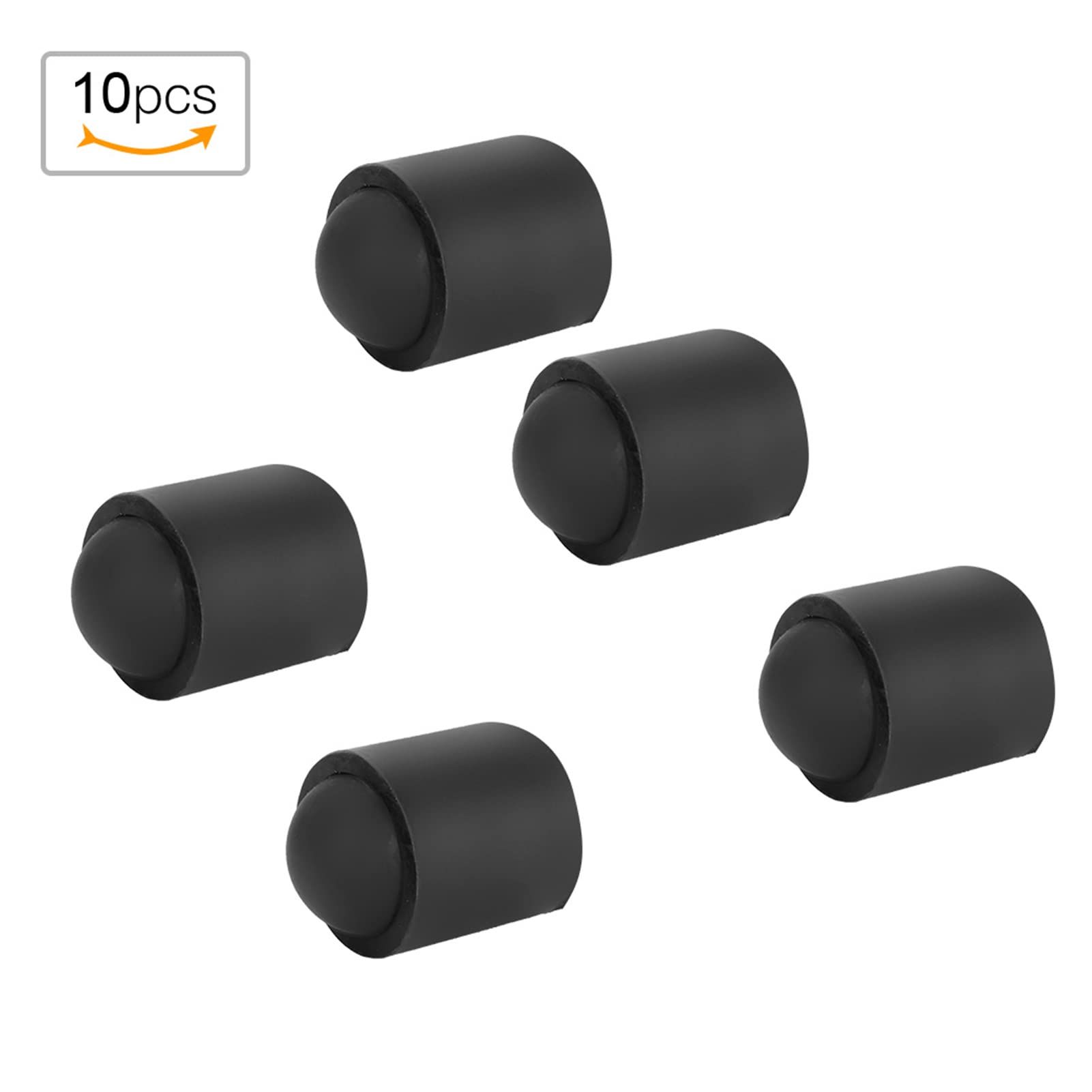 Dilwe 10pcs Tappo per Stecca da Biliardo, Copertura in Gomma Stecche da Biliardo Cappello di Protezione per Stecche da Biliardo Accessori per Biliardo da Biliardo