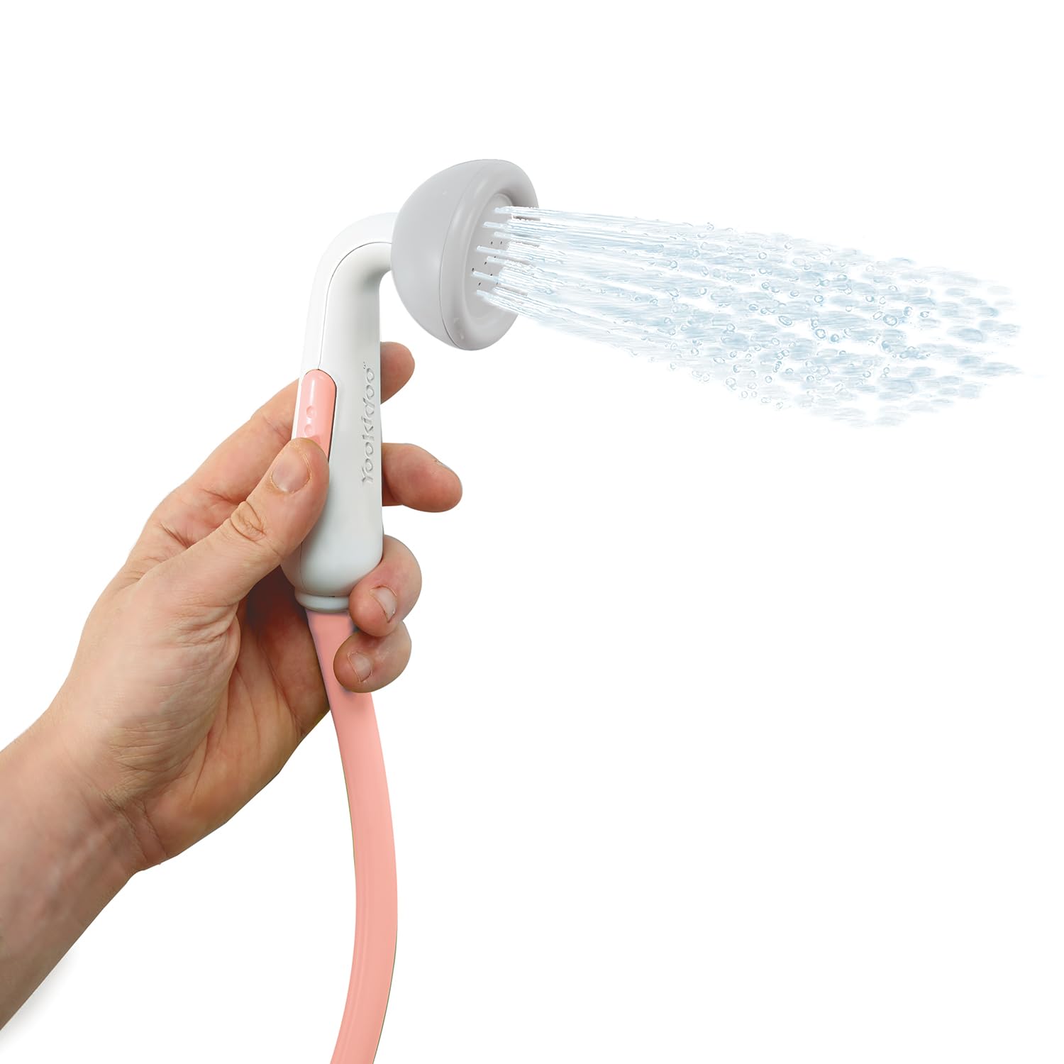 Yookidoo Baby Bath Shower Head - Elephant Bath Toy and Trunk Spout Rinser - for Newborn Babies in Tub Or Sink (Pink)