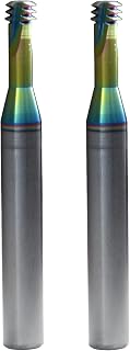 1-72 UNF Solid Carbide Thread Mills Milling Cutters Three Tri Form Unified Coated Blind Holemaking Threading Tapping for Aluminum Copper Non-Ferrous Alloys Cast Iron PVC Plastics