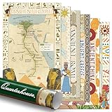 Quarterhouse 6 Poster Ancient Civilizations Set, Social Studies Classroom Learning Materials for K-12 Students and Teachers, 12 x 18 Inches, Made in USA