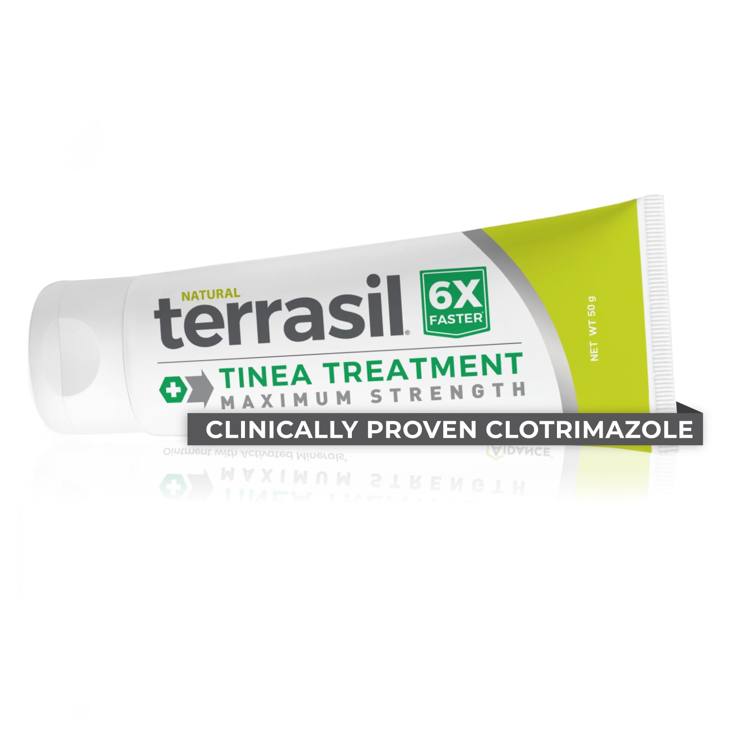 terrasil Tinea Versicolor Treatment Cream Max Strength, Antifungal Tinea Cream, Clinically Proven 1% Clotrimazole, Treats Most Ringworm & Fungal Infections, Soothing Relief of Itchy Dry Skin (1.7oz)