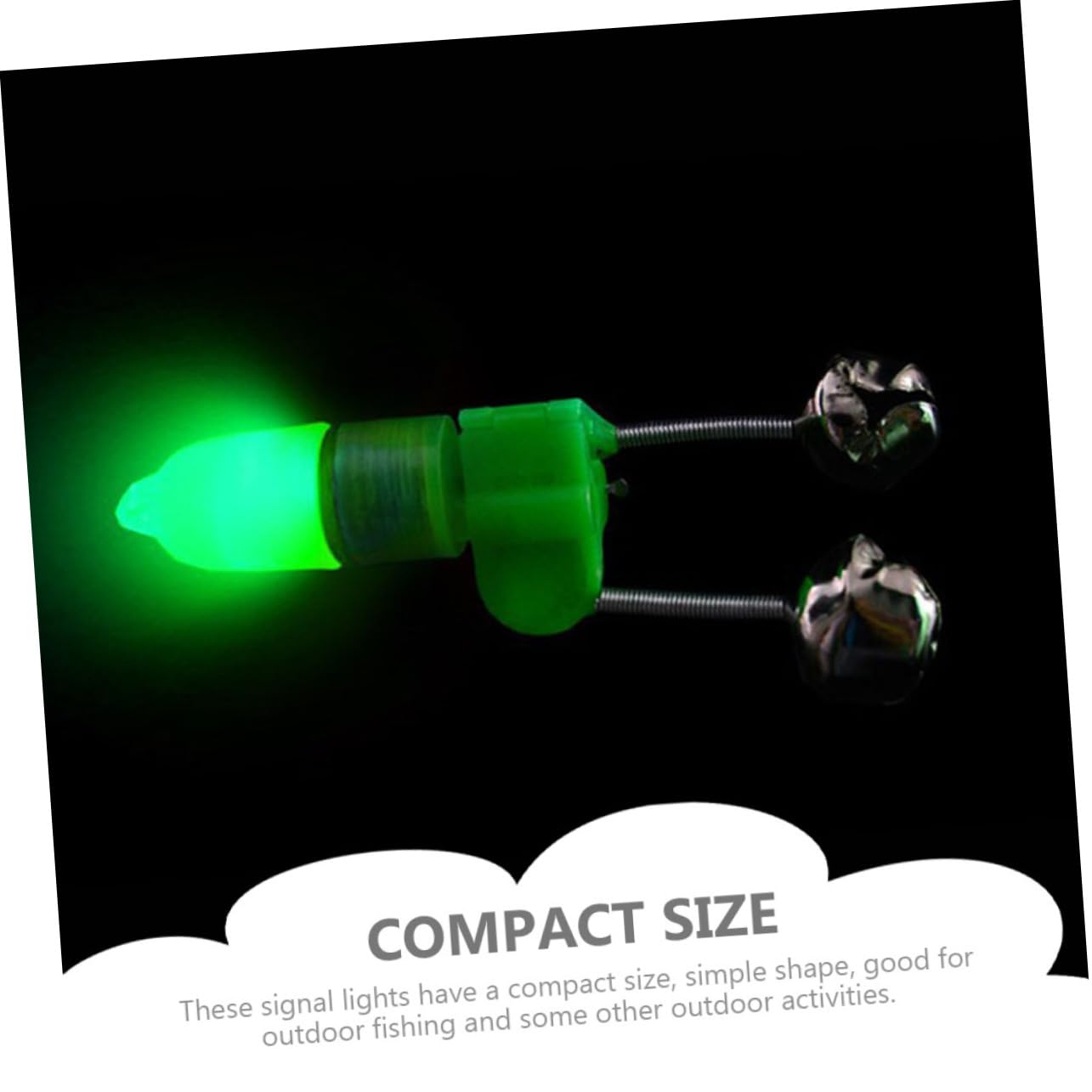 Mikikit 25Pcs LED Fishing Lights Underwater Fishing Alarm Lamps for Night Fishing Compact and Durable Signal Lights for Outdoor Activities Sensitive Bite Indicator