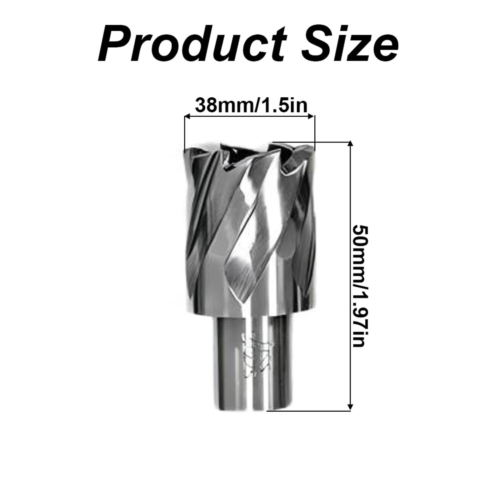 SEIWEI HSS Annular Cutter, 1.5 inch Cutting Diameter, Mag Drill Bits Kit for Magnetic Drill Press, 1.5 * 1.97 inch
