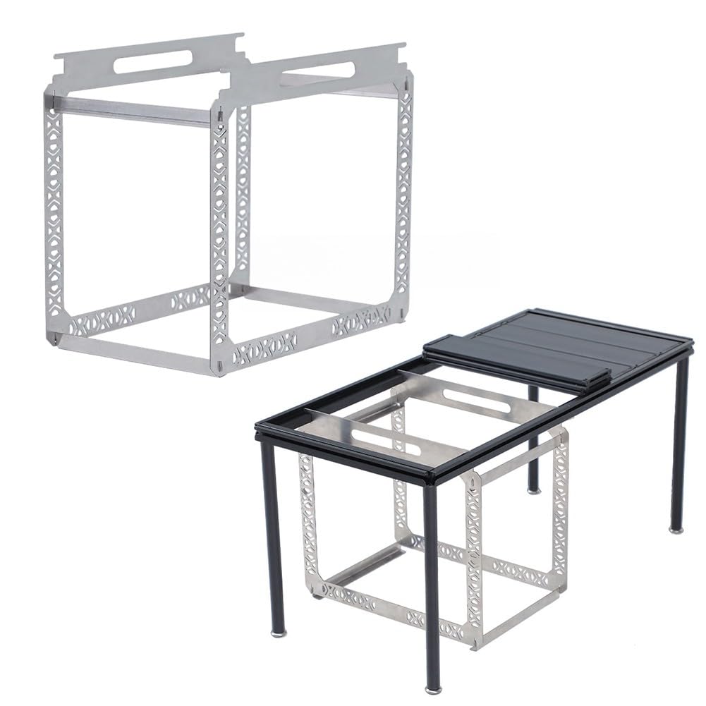 Cestello di drenaggio in acciaio inox da appendere per tavolo IGT, mensola rimovibile da cucina per campeggio, grigio, 40 x 25 x 36 cm