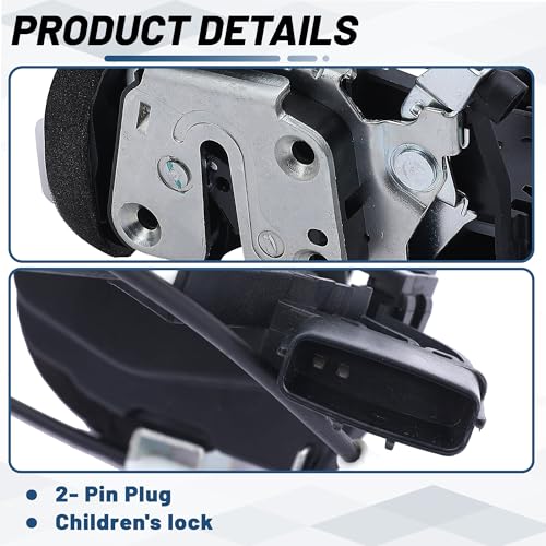 Image of KELOKE Door Lock Latch Actuator Assembly Compatible with Nissan Rogue 2008-2015, Rogue Select 2014-2015, Rear Right Passenger Side, Replaces# 82500-JM00A 937-269