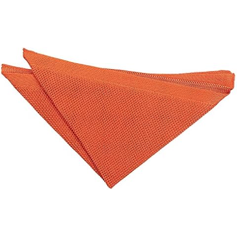 DQT Burnt Orange Knitted Pocket Square Cover