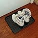 GRIRIW 2pcs Plastic Shoe Trays Indoor Outdoor Boot Drying Mat Entryway Pet Feeding Rug