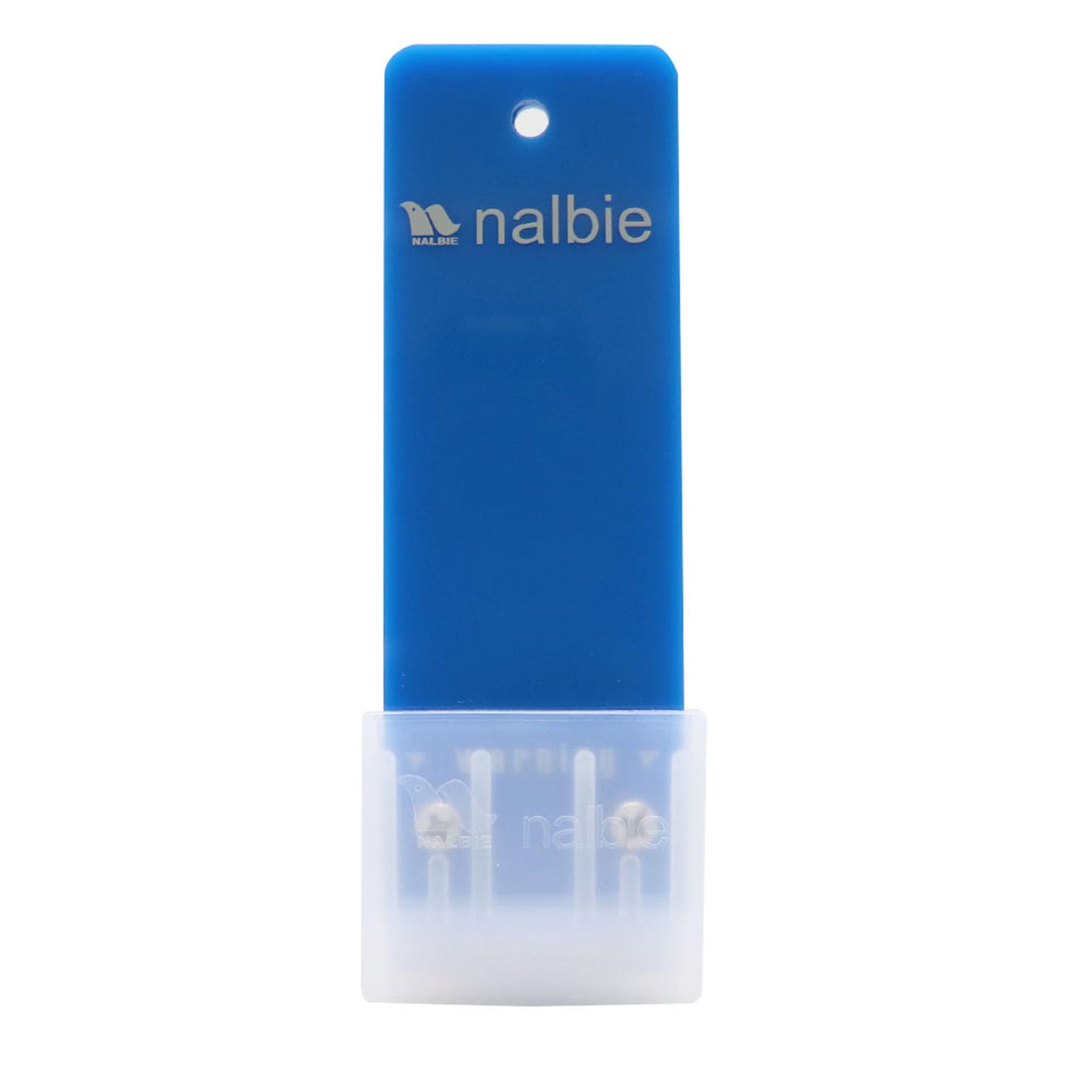 ナルビー 業務用ガラススクレーパー 一枚刃ホルダー 替刃式 ブルー AAC-301