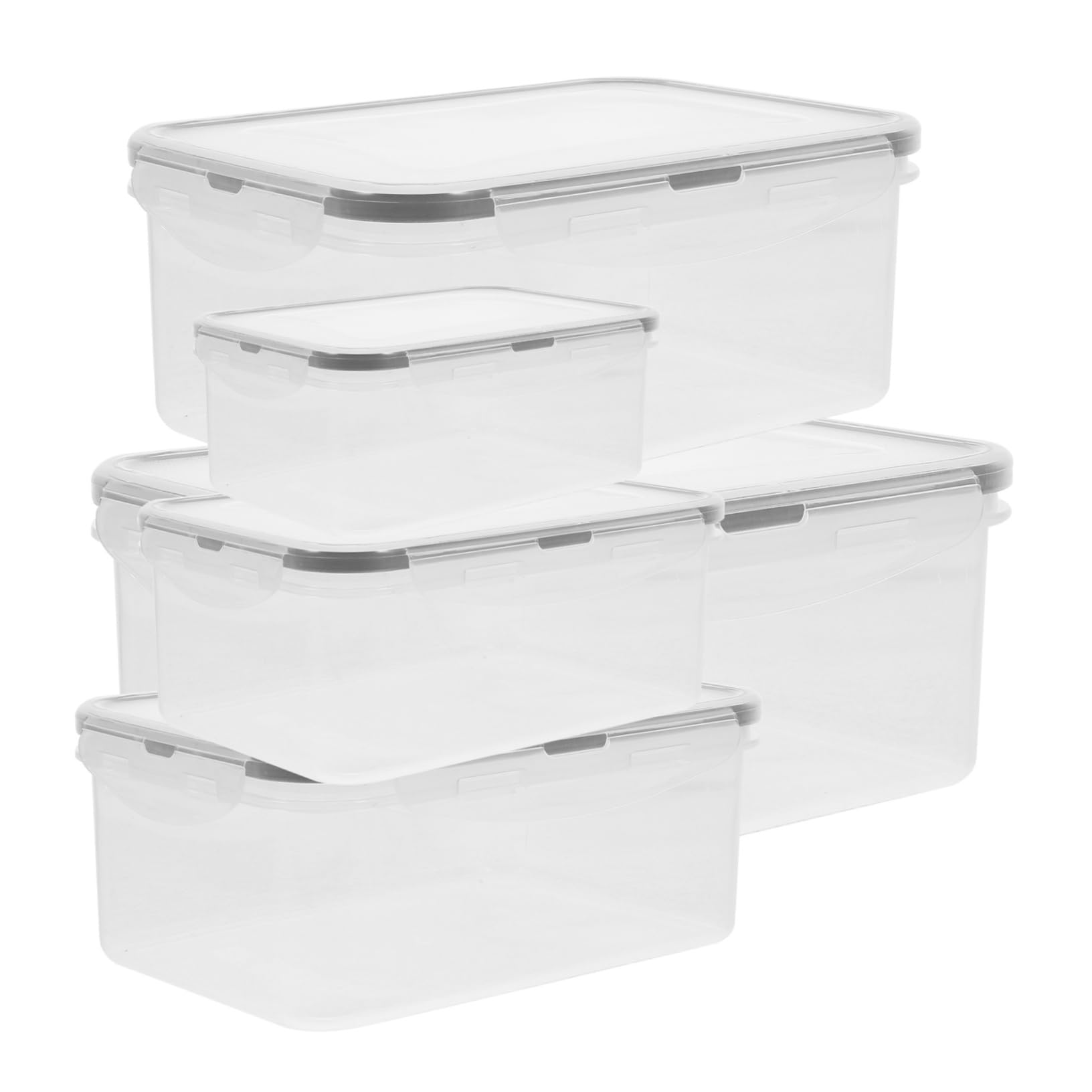 PRETYZOOM 10 Piezas juego de verduras recipientes para aperitivos con tapas contenedor de almacenamiento de cocina refrigerador encargados del almacenamiento de alimentos cajas de verduras