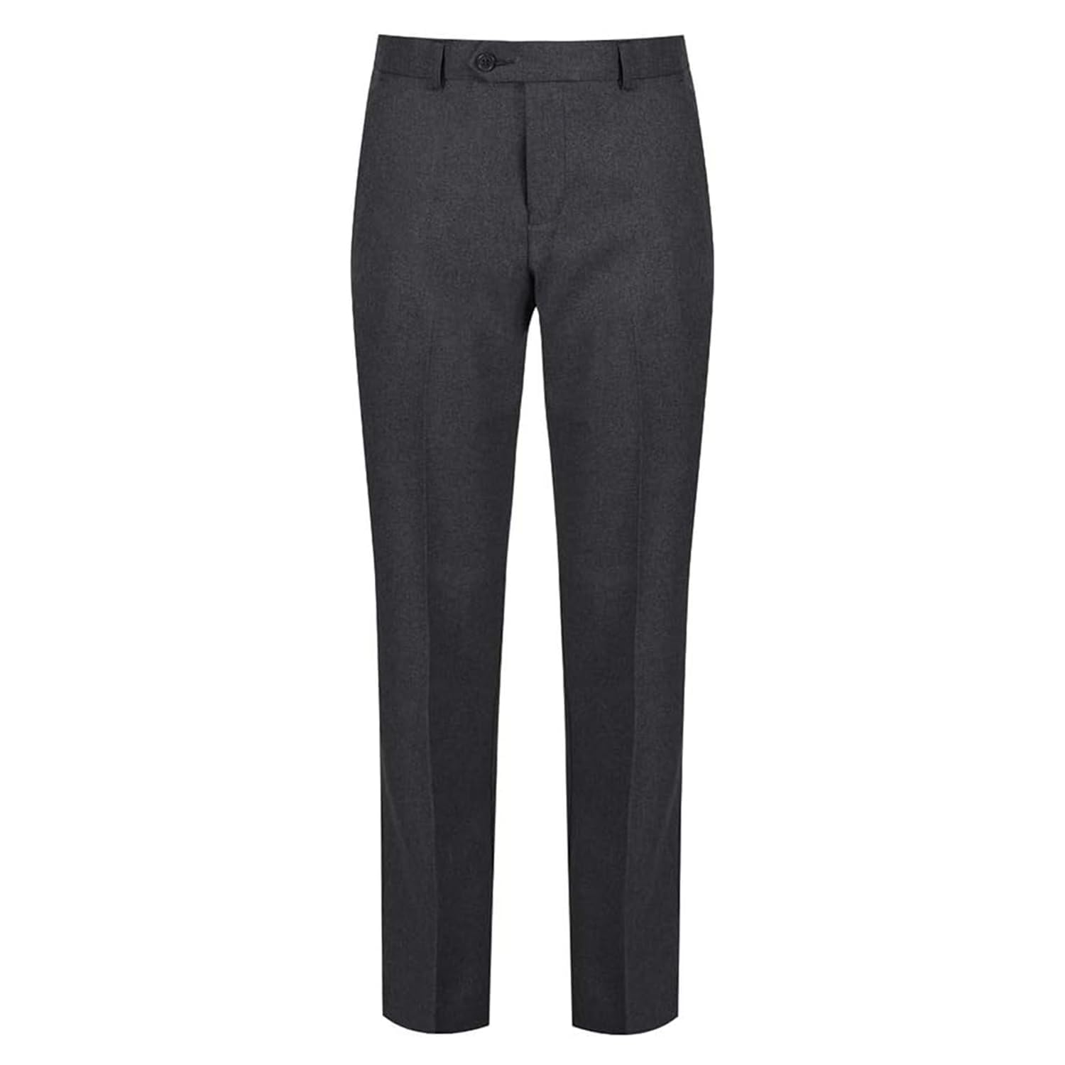 Trutex Boys Graphite School Trousers – Slim Leg Adjustable Waist, Stain Resistant Flat Front Uniform Trousers – 34S"