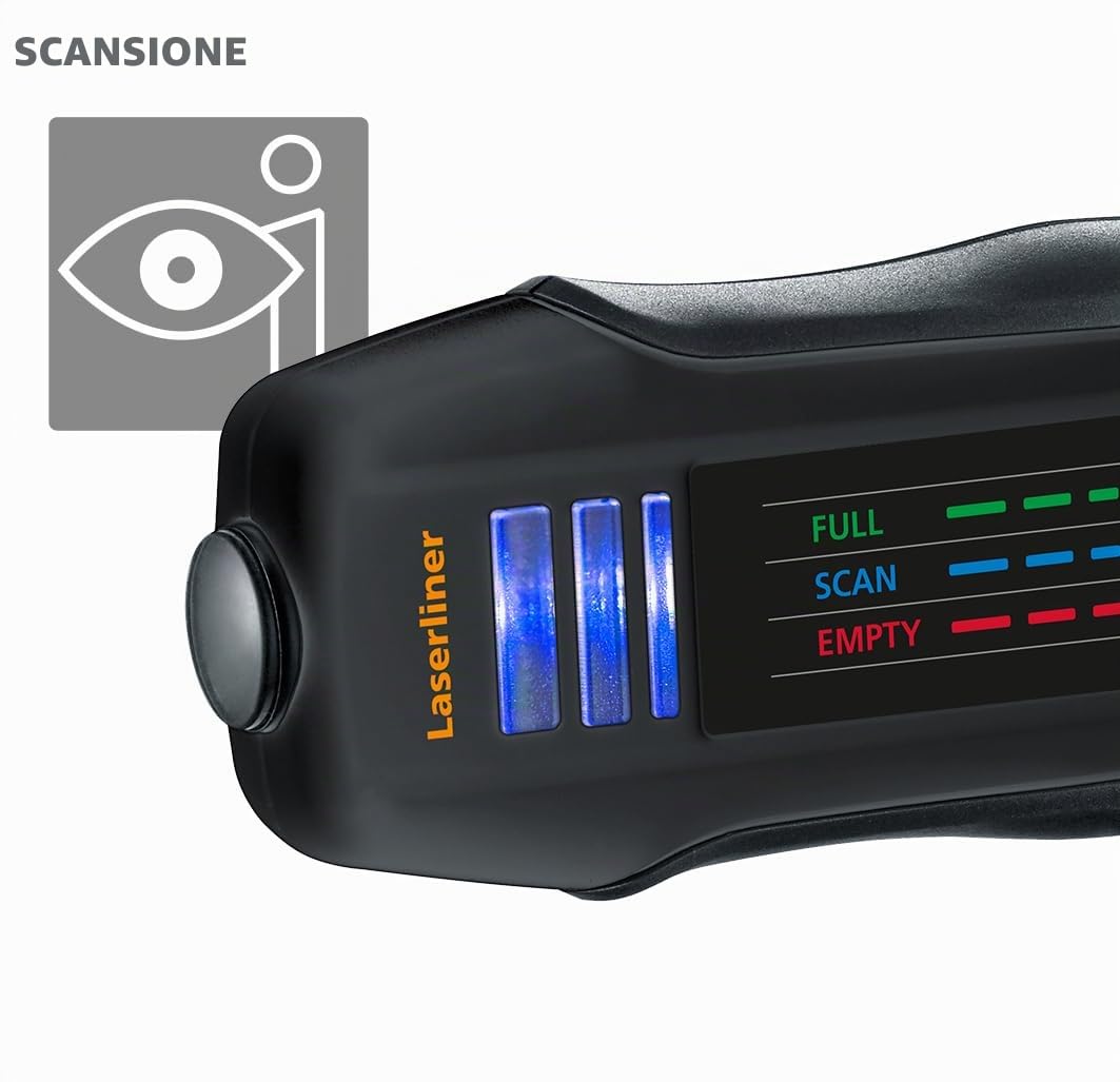 Laserliner Misuratore per bombole di gas, indicatore di livello, GasCheck, tester di livello del gas per bombole in acciaio GPL da 5 kg e 11 kg, ideale per campeggio, barbecue, riscaldatori radianti