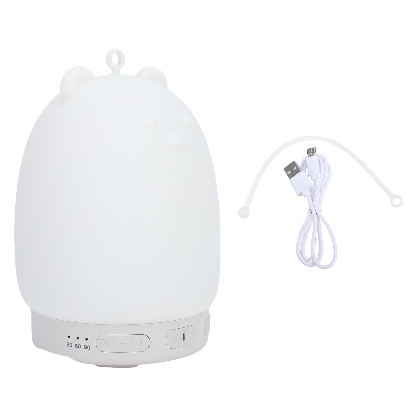 Fabater Veilleuse en Forme D'ours avec connectivité Bluetooth et Bruit Blanc pour Chambre D'enfant, Lueur Douce et 31 Options Sonores