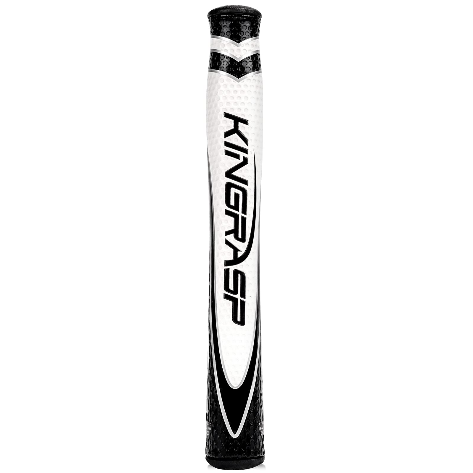 KINGRASP Lightweight and Comfortable Golf Grips | Advanced Texture Control and High Feedback Golf Putter Grips/Oversized, 2.0/3.0 Putter Grip (black white：2.0)