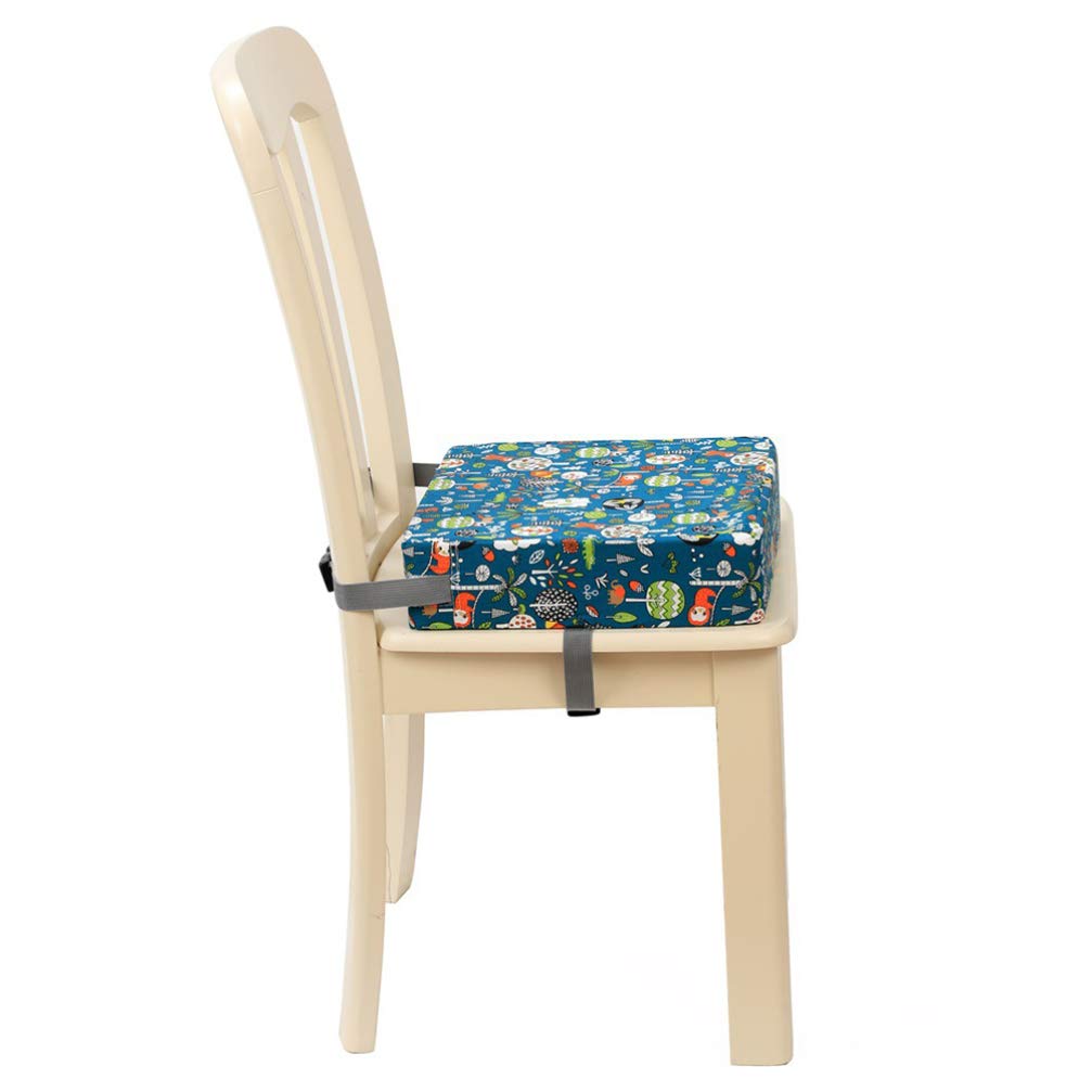 Tomaibaby Silla de Comedor Cojín Elevador Cojín de Asiento Elevador Portátil Bebé Niño Niños Infantil Portátil Desmontable Trona Cojín Verde