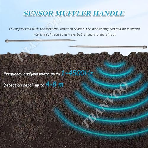 Detector de fugas de agua con pantalla digital y cancelación de ruido para piscina, calefacción de suelo y tuberías