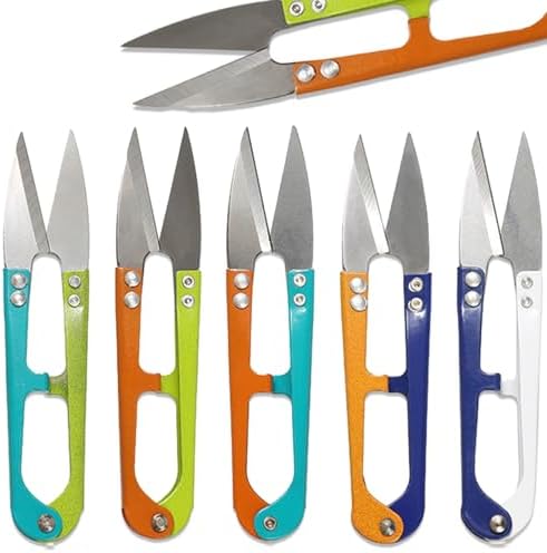 Haikole Embroidery Scissors,5PCS Sewing Scissors,4.1Inch Thread Cutter for Embroidery Cross Stitch Sewings Craft Suppliess DIY Supplies,Stainless Multipurpose Use Snips Scissorss for Sewings (5)
