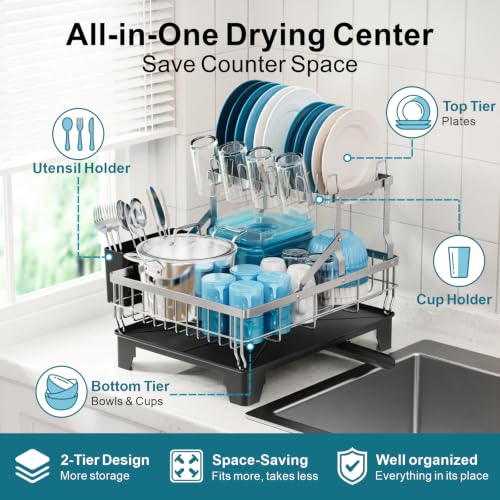 2-Tier Stainless Steel Dish Drying Rack listing detail