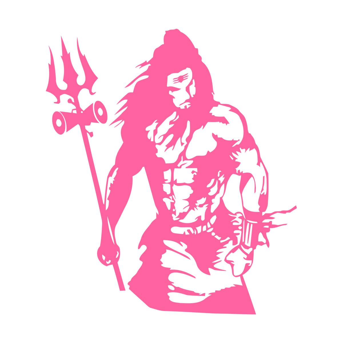 Shiva God Indian Religion Vinyl Art Decor Wall Stickers Home Bedroo Decor Removable Adhesive Wall Decal Sticker for Living Room Extra Large - 70x77cm — image 1