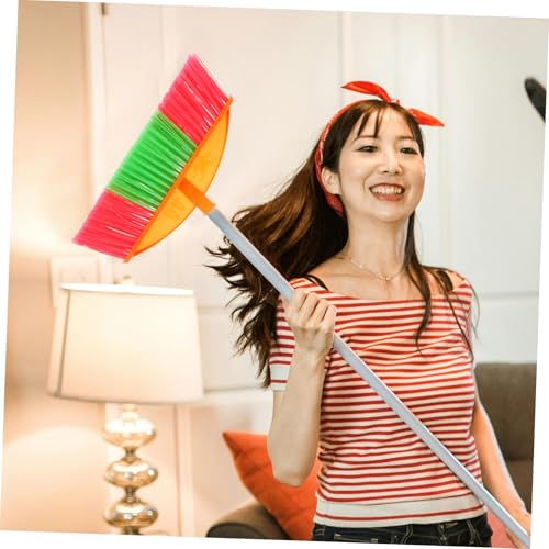 SAFIGLE Besenkopf Breiter Besen Zur Bodenreinigung Schubbesen Innenmopp Besen Zum Kehren Außenbürste Bodenbesen Stielbesen Kehrbesen Reiniger Abgewinkelte Böden Elastischer Kunststoff – Bild 8