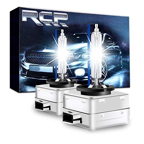 RCP - D1S8 - (A Pair) D1S/ D1R 8000K Xenon HID Replacement Bulb Ice Blue Metal Stents Base Car Lamps Head Lights 35W