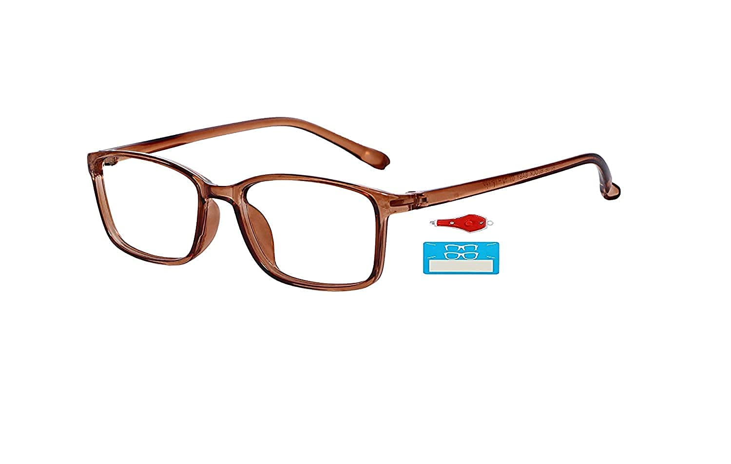 TAGGY Premium Frame With Blue Ray Cut Block Anti Glare Glasses Zero Power For Eye Protection From Computer Tablet Laptop Mobile Eyeglasses For Kids/Children Under 10 Year (42mm) c-11 (B08NB1N9P9) Amazon Price History, Amazon Price Tracker