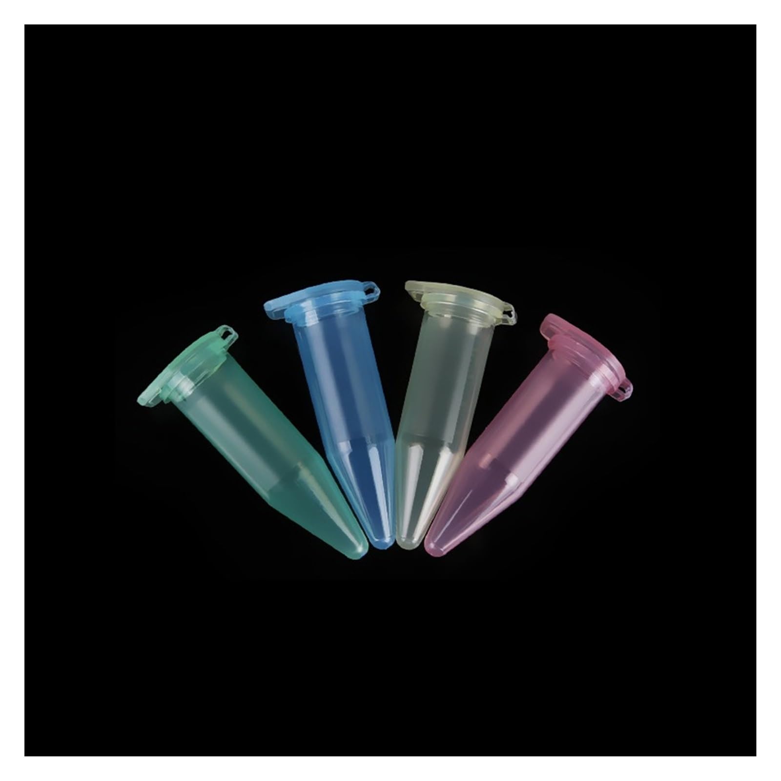 Microtubi Provetta da centrifuga 5ml Laboratorio Plastica EP Fondo conico colorato Tappo a scatto Sterile Senza DNasi/RNasi(Mix Color 100 PCS)