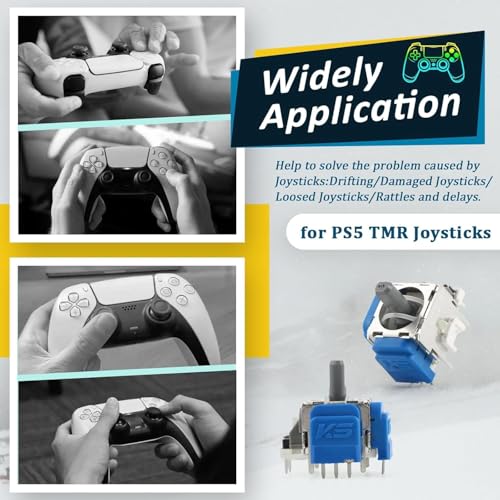 Image of New World KS TMR Electromagnetic Hall Effect 3D Analog Stick with Caps ,Replacement and Repair parts for PS5 Controller , Anti-Drift Analog Sticks - 1pcs