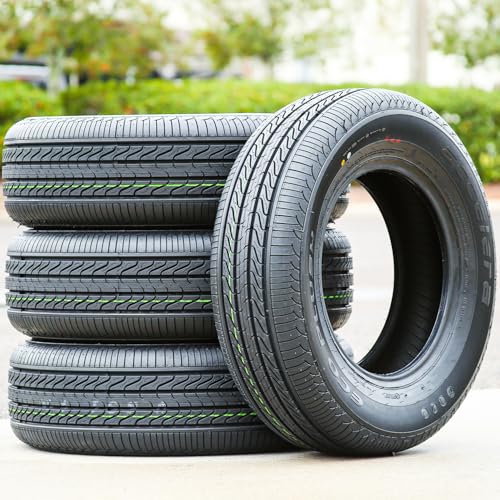 Set of 4 (FOUR) Accelera Eco Plush All-Season Passenger Car Touring Radial Tires-205/70R15 205/70/15 205/70-15 96H Load Range SL 4-Ply BSW Black Side Wall UTQG 400AA
